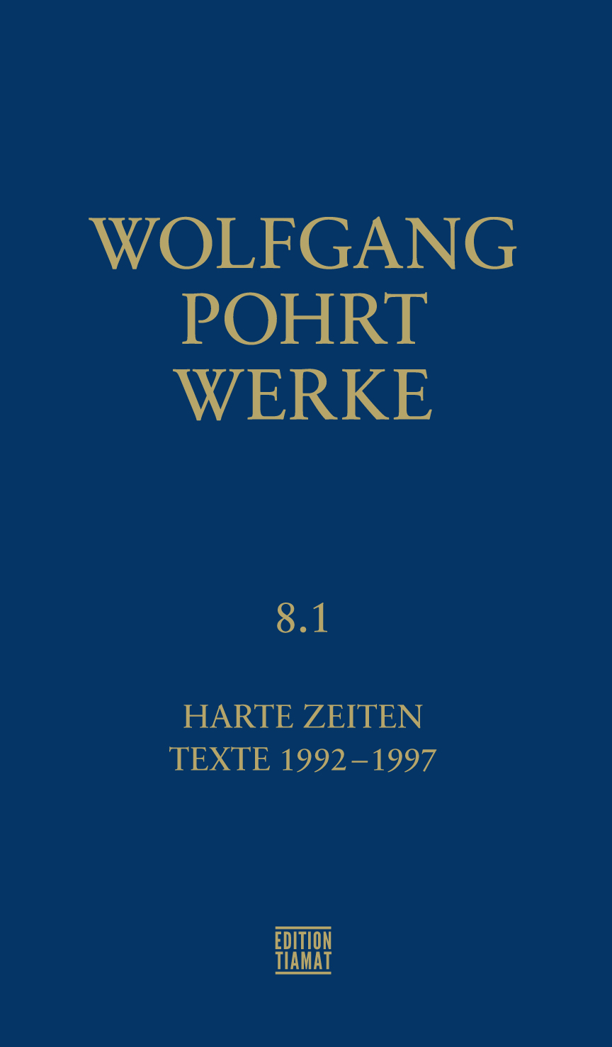 Werke Band 8.1